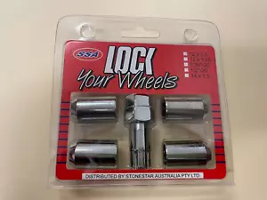 Tapered CHROME Wheel LOCK Nuts 12x1.5 fits LANDCRUISER PRADO L:32mm Allen Style - Picture 1 of 2