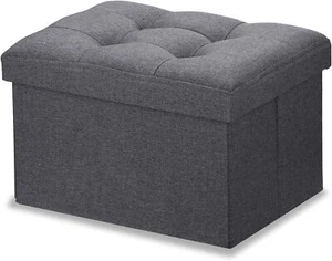 LINMAGCO Small Storage Ottoman Stool Foot Rest Stool Under Desk Stool Short F... - Picture 1 of 3
