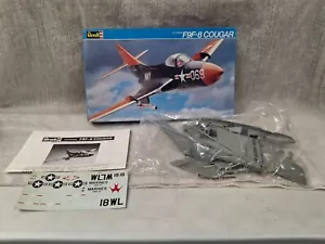 VTG Revell Grumman F9F-8 Cougar Kit#4430 - 1:48 - Opened Box - Parts Sealed - Picture 1 of 7