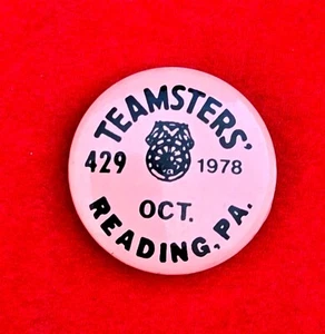Vintage 1978 Taemsters 429 A.F.of L. Reading, Pa. Pin Back - Picture 1 of 2