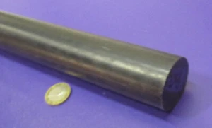 ABS Black Round Rod, 1.50" (1 1/2") Diameter x 48" Long - Bild 1 von 10