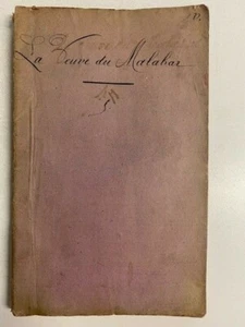 La Veuve du Malabar - Le Mierre - 1780 - Picture 1 of 9