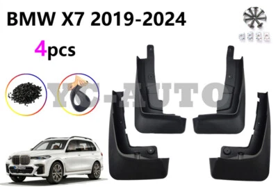 FOR 19-24 BMW X7 Without Pedal Model Front & Rear Splash Guards Mud Guard Flaps - Image 1 of 4