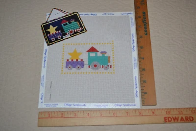 HP needlepoint canvas, Starlight Express, train, #C237 by The Princess and Me - Image 1 of 3
