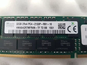 Hynix 32GB (1x32GB) PC4-2133P 2Rx4 Server Memory RDIMM HMA84GR7MFR4N - Picture 1 of 2