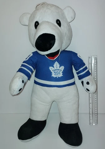 NEW W TAG 20 in.NHL HOCKEY PLUSH MASCOT TORONTO MAPLE LEAFS CARLTON THE BEAR #60 Cover