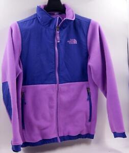 The North Face Fleece Purple/Blue Zip Up Jacket Girls Sz L (14/16)