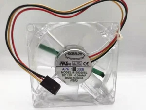 1PC EVERFLOW R128025SL 12V 0.09A Chassis power supply silent lighting fan - Bild 1 von 3