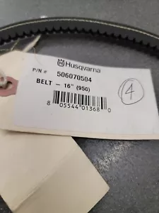 Drive Belt Husqvarna 506372704 506070504 506347424 Partner 506070504 K950 EB-2 - Picture 1 of 3