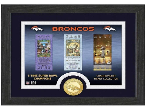 Denver Broncos NFL 2022 Super Bowl Champions Ticket Frames Cover