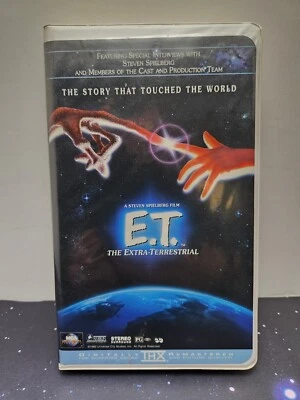 Open - Used - E.T. The Extraterrestrial - VHS - White Clam Shell - Original Film - Image 1 of 4