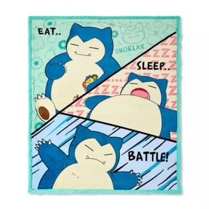 [03995818] Battle Snorlax Fleece Blanket - Pokémon - Picture 1 of 3