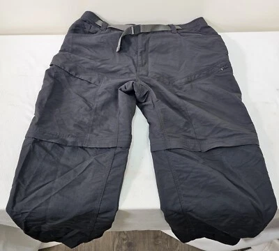 The North Face Convertible Pants/Shorts Adult XL Court Mens Black 100% Nylon - Image 1 of 4