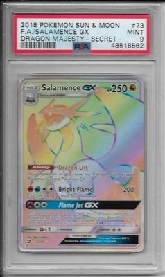 Salamence GX (Secret) 73/70 Dragon Majesty Holo PSA 9 - Image 1 of 2