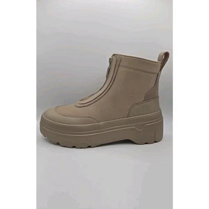 Stivali Chelsea Hunter Explorer donna nuovi con scatola zip alla caviglia flatform marrone beige taglia 9 - Foto 1 di 5