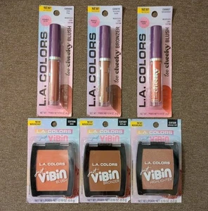 NEW L.A. Colors Blush, Highligter, Bronzer (Too cheeky or Just Vibin) YOU PICK - Picture 1 of 14