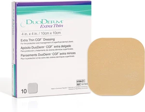 Duoderm Extra Thin Control Gel Fórmula 4"X4" Hidrocoloide Estéril Adhe - Imagen 1 de 12