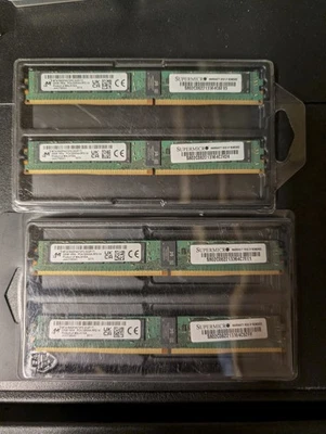 Micron 32GB DDR4 ECC RDIMM PC4-3200AA VLP Supermicro MTA18ADF4G72PZ-3G2F1T1 - Bild 1 von 3