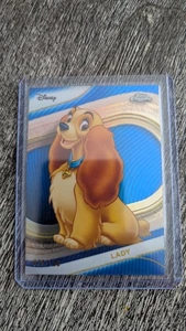 2025 Topps Chrome Disney LADY Blue Refractor /150 No. 70 Lady And The Tramp - Picture 1 of 2