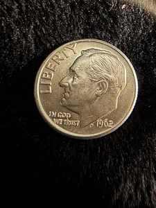 1962 D/D Roosevelt Dime - RPM - UNC - INV#7060 - Picture 1 of 5