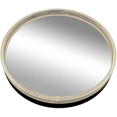 Artcraft Lighting AM340 Reflections 23.6 X 23.6 inch Matte Black LED Mirror - Image 1 of 2
