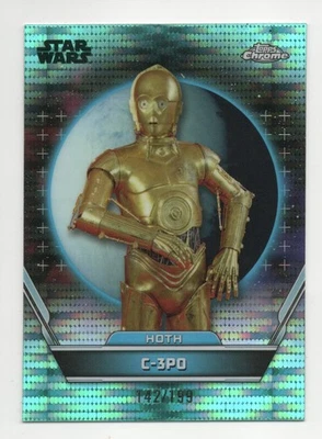2024 Topps Star Wars Hyperspace #74 C-3PO Aqua Sonar Refractor /199 - Image 1 of 2