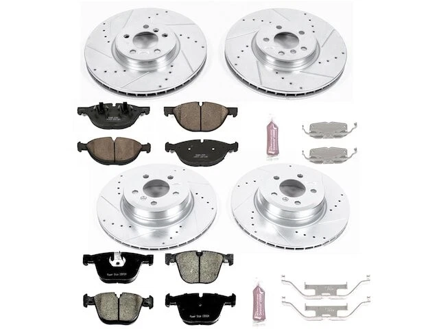 Kit de pastillas de freno y rotor delanteras y traseras para BMW X6 xDrive50i GZ716WB 2008-2009 Foto 1 de 1