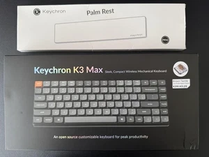 Keychron K3 Max Rgb Keyboard (Japanese Jis) Brown Switches + Palm Rest Low - Picture 1 of 20