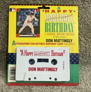 Cassetta Buon Compleanno Baseball Messaggio Personale di Don Mattently - 1991 - Foto 1 di 6