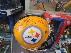 Mini casco firmato autografato Pittsburgh Steelers Jerome Bettis - Foto 1 di 2