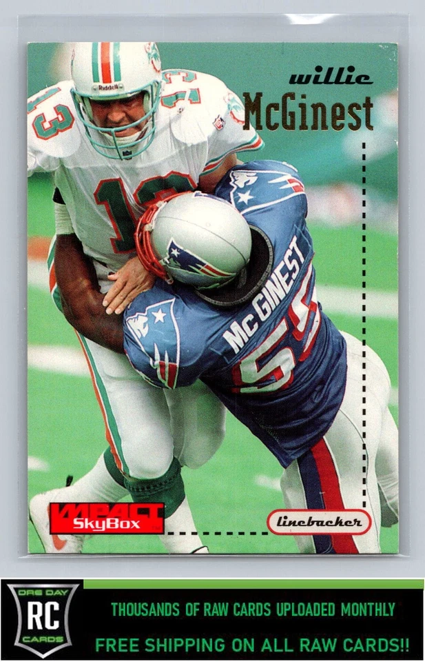 1996 SkyBox Impact Willie McGinest #86 New England Patriots - Image 1 of 2