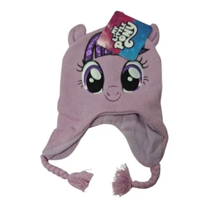 My Little Pony Gorro Gorra Niñas Jóvenes Púrpura Tejido Talla Única Forrado de Vellón - Imagen 1 de 2