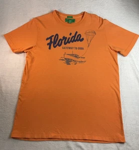 Vintage Abercrombie And Fitch Distressed Shirt Muscle Gr. L Faded Orange Florida Tee - Bild 1 von 7