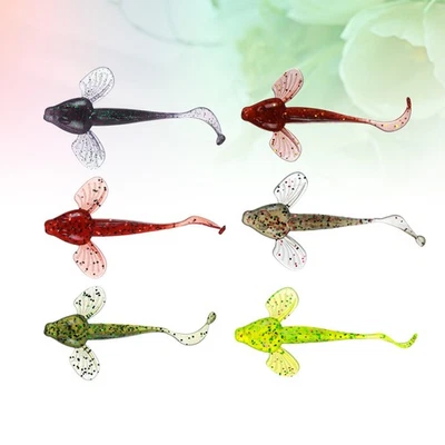  6 PCS Soft Lure Swimbaits Angelköder-Satz Lebensechte Fischereiköder Fischköder - Bild 1 von 4