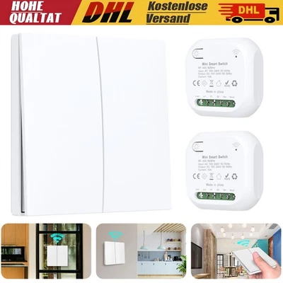 Funkschalter System KINETIC Funk-Wand-schalter & Funk-Empfänger batterielos DE. - Bild 1 von 4