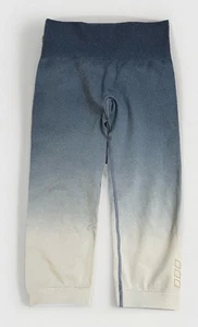 Lorna Jane Blue Ombré Seamless 7/8 Tights-Active-Comfy-Athleisure-Size L - Picture 1 of 9