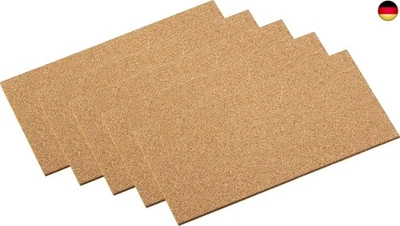 Metafranc 646106 Kork-Pad selbstklebend, 100 x 200 mm, 5 Stück, braun - Bild 1 von 2