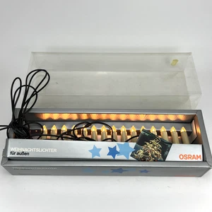 OSRAM Weihnachtslichter für INNEN / 15 Kerzen / 220-230V Lichterkette/ getestet - Picture 1 of 8