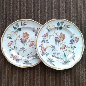 [Excellent] Wedgwood Devon Rose/Devon Rose dinner plate, 2 pieces From Japan - Picture 1 of 19