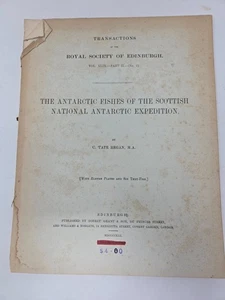 1913 Antarctic Fishes Scottish National Antarctic Expedition Regan Plates - Picture 1 of 8