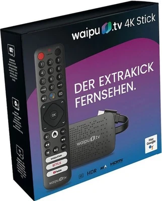 Waipu.tv 4K Stick + 12 Monate Perfect Plus Gutschein JAHRESPAKET Stick und TV - Bild 1 von 2