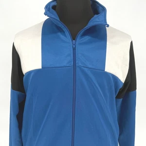 Nike Trainingsjacke Full Zip blau weiß schwarz Herrenbekleidung Sportswear Medium 90s - Bild 1 von 5