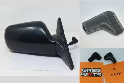 1990-1993 Acura Integra alça de ajuste de espelho lateral e botão de acabamento de tampa 91 92 da9 - Imagem 1 de 4