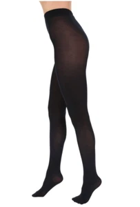 Falke Womens Dark Navy Cotton Touch Tights Size S/M L80014 - Picture 1 of 6