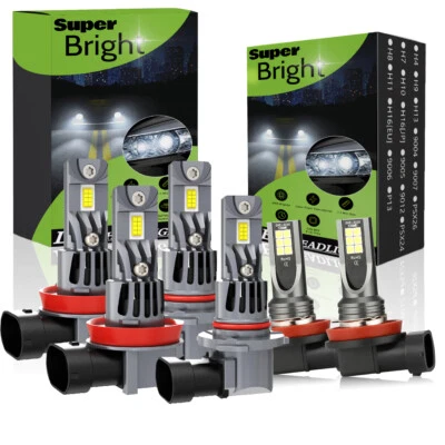 SET For Honda BR-V 2018 2019 - LED Headlight Fog Lights High&Low Beam Bulbs - Image 1 of 4