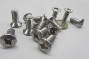 Oval Head Phillips Machine Screw 18-8 (A2) Stainless, M8 x 20 mm L, 25 pcs - Picture 1 of 16