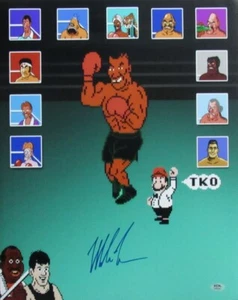 Mike Tyson signed/signiert 16x20 "Punch Out" Foto PSA/DNA 190803 - Bild 1 von 3