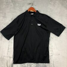 Hibbett Sports Polo Employee Shirt Size XL Short Sleeve 3 Black Embroidered