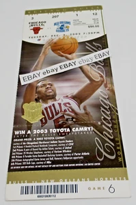 Chicago Bulls New Orleans Hornets 3. Dezember 2002 United Center Basketball Ticket - Bild 1 von 2