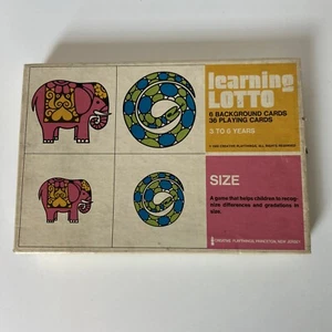 Vintage 60’s Creative Playthings Picture Learning Lotto - Size - Picture 1 of 8